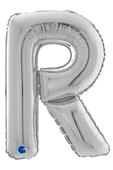 R Harf Grabo Gümüş Folyo Balon 66 cm - 3
