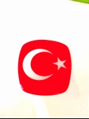 Doblo Fiorino Uyumlu Üçlü Ay Yıldız Logo Arma Sticker Set - 2