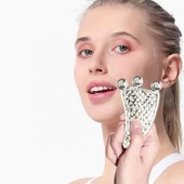 Guasha Masaj Aparatı Kristal Gua Sha 3 Toplu Yüz Masaj Aparatı - 1