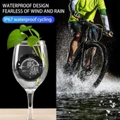 Sarissa Kablolu Büyük Ekran Dijital Kilometre Sayacı Su Geçirmez Bisiklet Bilgisayarı - 4