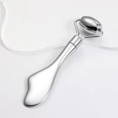 Metal Cilt Sıkılaştırıcı Face Gua Sha Rulosu Yüz Masaj Roller Model 4 - 2