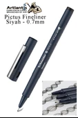 Teknik Çizim Kalemi Siyah Pictus 1 Adet Schneider Pictus Siyah Fineliner Moda Tasarım Eskiz ve Güzel Sanatlar Kalemi - 7