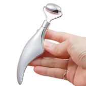 Metal Cilt Sıkılaştırıcı Face Gua Sha Rulosu Yüz Masaj Roller Model 3 - 1