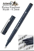 Teknik Çizim Kalemi Siyah Pictus 1 Adet Schneider Pictus Siyah Fineliner Moda Tasarım Eskiz ve Güzel Sanatlar Kalemi - 3