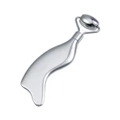 Metal Cilt Sıkılaştırıcı Face Gua Sha Rulosu Yüz Masaj Roller Model 5 thumbnail 3