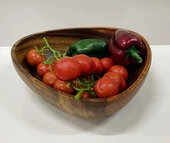 Akasya Sunumluk Bol Kase Meyvelik 25 CM Üçgen - 4