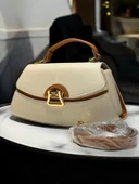 Levidor Özel Renk El Ve Kol Çantası Olarak Tasarlanmış Suni Deri Bayan Omuz Çantası LEVDR.7363930202KRMTB thumbnail 3