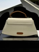 Levidor Özel Renk El Ve Kol Çantası Olarak Tasarlanmış Suni Deri Bayan Omuz Çantası LEVDR.7363930202KRMTB thumbnail 5