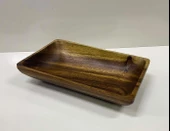 Akasya Sunumluk Dikdörtgen Kayık Çerezlik 25 CM - 1
