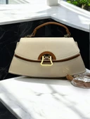 Levidor Özel Renk El Ve Kol Çantası Olarak Tasarlanmış Suni Deri Bayan Omuz Çantası LEVDR.7363930202KRMTB thumbnail 1