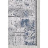 ARTEMİS HALI RUNNER 05016B GRİ MAVİ MODERN SAÇAKLI HALI 160X230 ÖLÇÜ thumbnail 4