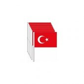 Vatan Kağıt Bayrak Sopalı Atalı Büyük 50 Lİ VT804 - 1