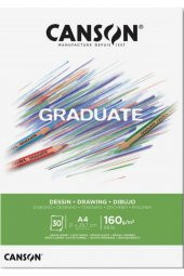 Canson Çizim Bloğu Graduate Dessın Beyaz 30 Syf A4 160 GR - 1