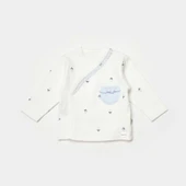 Bibaby Biorganic Love Floral 3 Parça Zıbın Seti 73346 Ekru Lila - 4