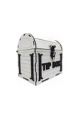 Dekoratif Ahşap Tip Box Hazine Sandığı Tipbox Kumbara - 3