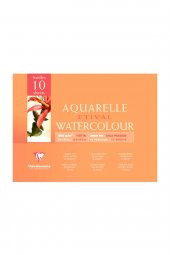 Claırefontaıne Teknik Resim Kağıdı Sulu Boya Etival Dokulu Cold Press Üsten Spiralli 30 YP A4 300 GR EK 96571 - 1