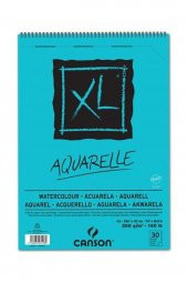 Canson XL Sulu Boya Spiralli Bloklar SPP Canxl Aquarelle 30 Syf A3 300 GR - 1