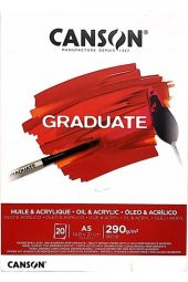 Canson Çizim Bloğu Graduate Yağlı Boya Ve Akrilik 20 Syf A5 290 GR - 1