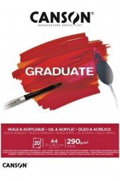 Canson Çizim Bloğu Graduate Yağlı Boya Ve Akrilik 20 Syf A4 290 GR - 1
