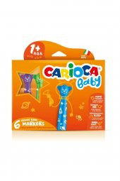 Carioca Keçeli Boya Kalemi Teddy Jumbo Bebek 6 LI 42815 - 1