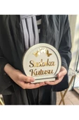SLY-Gold pleksi Sadaka kutusu ahşap kumbara - 3