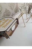 SLY-Gold pleksi Sadaka kutusu ahşap kumbara - 2
