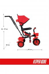 Rival Hiper Bike Ebeveyn Kontrollü 3 Tekerlekli Çocuk Bisikleti RV501 Siyah - 12