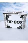 Beyaz Ahşap Tip Box Kutu Bahşiş Kutusu Kumbara - 1