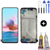Xiaomi Redmi Note 10 Uyumlu Çıtalı OLED Lcd Ekran Dokunmatik + Montaj Seti - 1