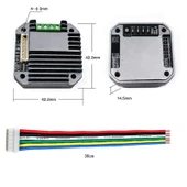 Nema 17 Entegre Motor Sürücüsü DC11V-DC28V/2A - DC24V 4.8 Kablolu - 3
