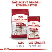 Royal Canin Medium Adult Gravy Yetişkin Köpek Konservesi 140 Gr thumbnail 2