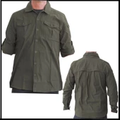 Uyguna-Yakala Erkek Gömleği Haki-LEK.086 - 1