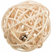 Trixie Rattan Zilli Örme Top Kedi Oyuncağı 4 Cm - 1