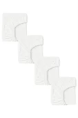 4 Adet 50 x 90 + 10 cm Anne Yanı Lastikli Penye Kumaş Bebek Çarşafı - 1