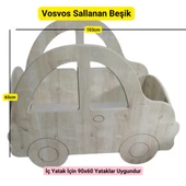 MukoToys Vosvos Temalı Sallanan Beşik Mdf 103x65cm - 1