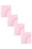 4 Adet 50 x 90 + 10 cm Anne Yanı Lastikli Penye Kumaş Bebek Çarşafı - 10