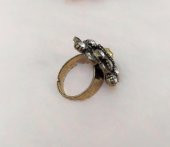 Otantik Tasarım Kadın Yüzük Swaroski Taşlı Yüzük Ayarlanabilir Ölçü thumbnail 2