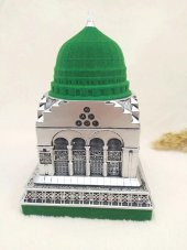 Beytünnebi Biblo Lisanslı Gümüş Renk Kadife Kaplı Krirtal Taşlarla Çevrili Lüks Obje - 1