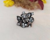 Otantik Tasarım Kadın Yüzük Swaroski Taşlı Yüzük Ayarlanabilir Ölçü thumbnail 1