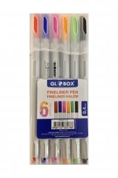 Globox Fineliner Kalem 6 Lı Pp Kutu 3176 - 1