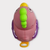 Kurmalı Işıklı Sevimli Tavuk - Pembe - 3