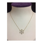 14 AYAR ALTIN KAR TANESİ KOLYE thumbnail 1