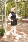 Fermuarlı Balıkçı Yaka Cepli Kolsuz Yelek - (38-46) - 71210 - Siyah - 5