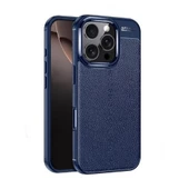 Gpack Apple iPhone 16 Pro Max Kılıf Niss Silikon Deri Görünümlü - 2