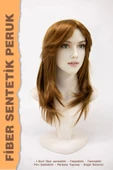 ORTA BOY KATLI KESİM FİBER SENTETİK PERUK thumbnail 2