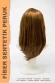 ORTA BOY KATLI KESİM FİBER SENTETİK PERUK thumbnail 4