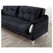 Belletto Leon Üçlü Koltuk Antrasit-berjer Krem 3+1 - 3