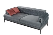 Belletto Chesterlıne Üçlü Koltuk Füme - 2