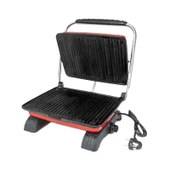 Dökümix Demir Döküm Kırmızı 1800 Watt 4-6 Dilim Ev-Sanayi-Büfe Tipi Tost Makinası ve Izgara thumbnail 4