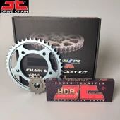 ZİNCİR DİŞLİ SETİ YAMAHA XT X (125 cc)  (2005-2007) / YAMAHA / XT X / 125cc / ZİNCİR: JT-428HDR (ÇELİK)-126 / ÖN-ARKA DİŞLİ: SUNSTAR (14T-48T) / 2005-2006-2007-2008-2009-2010-2011 - 1